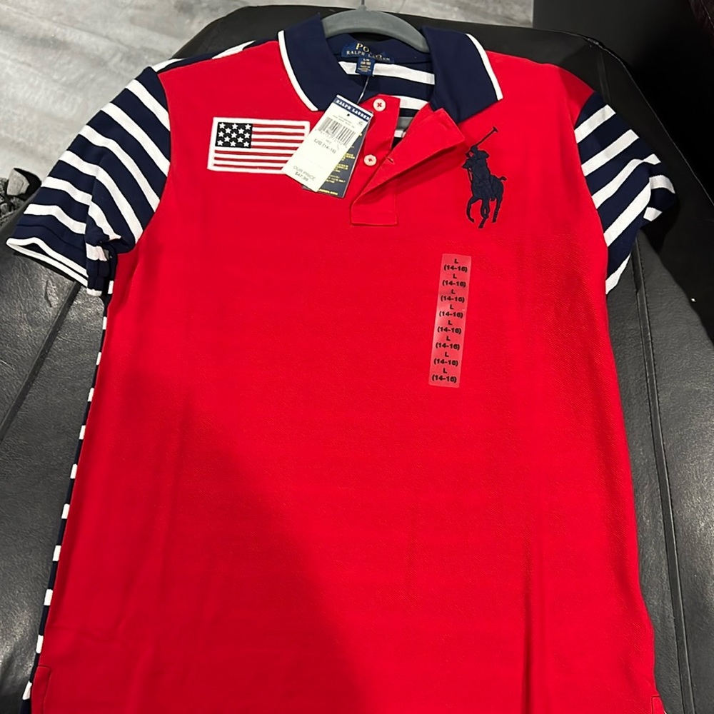 Kids Polo in unique colorway!